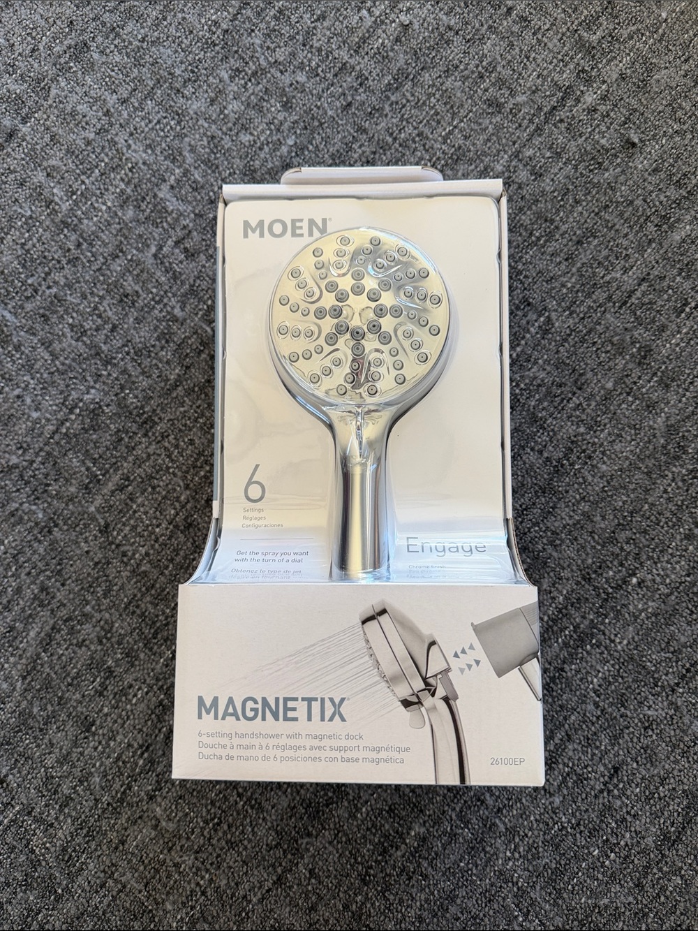 Moen Magnetix Chrome Finish Handheld Showerhead - Silver